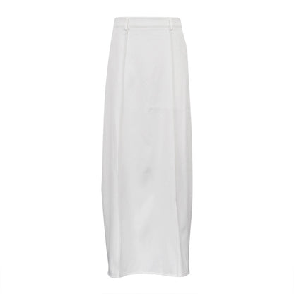 Milky White Office Mopping Skirt