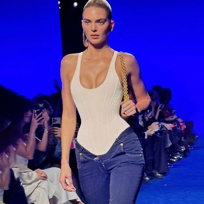 Casual Bodysuit  Vest