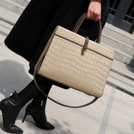 Crocodile Pattern Texture  Office Large Capacity Tote Bag