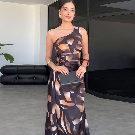 Sleeveless Design Maxi Dress