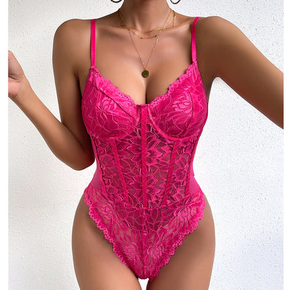 Summer Sexy Lace Slim Fit Slim Backless Jumpsuit