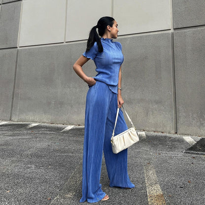 Women’s T-Shirt Wide-Leg Pants Set
