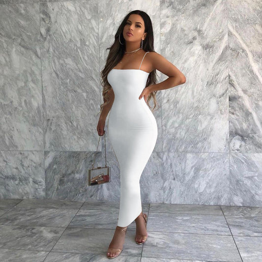 Sling Maxi Extra Slimming  Dress