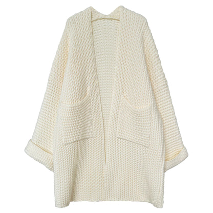 "Soft Knitted Cardigan with Hollow Twist