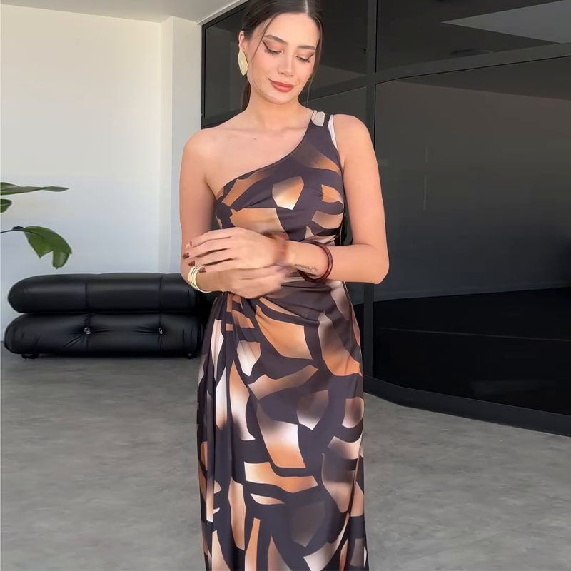 Sleeveless Design Maxi Dress