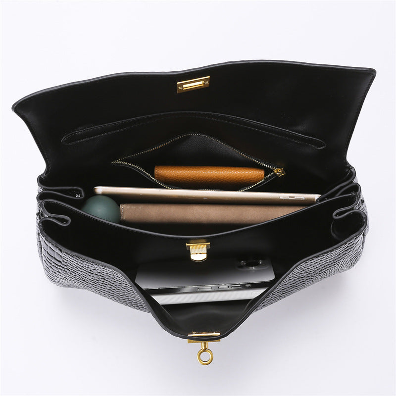 Large Capacity Office Tote  Alligator Print